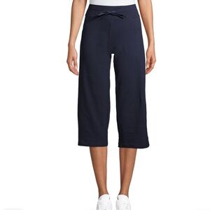 Women's Athletic Works Navy Relaxed Pocket Capri Pants Sz XL